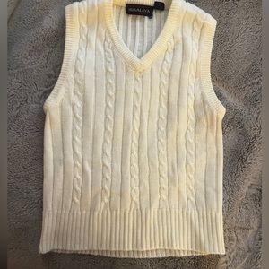 Himalaya White Sweater Vest